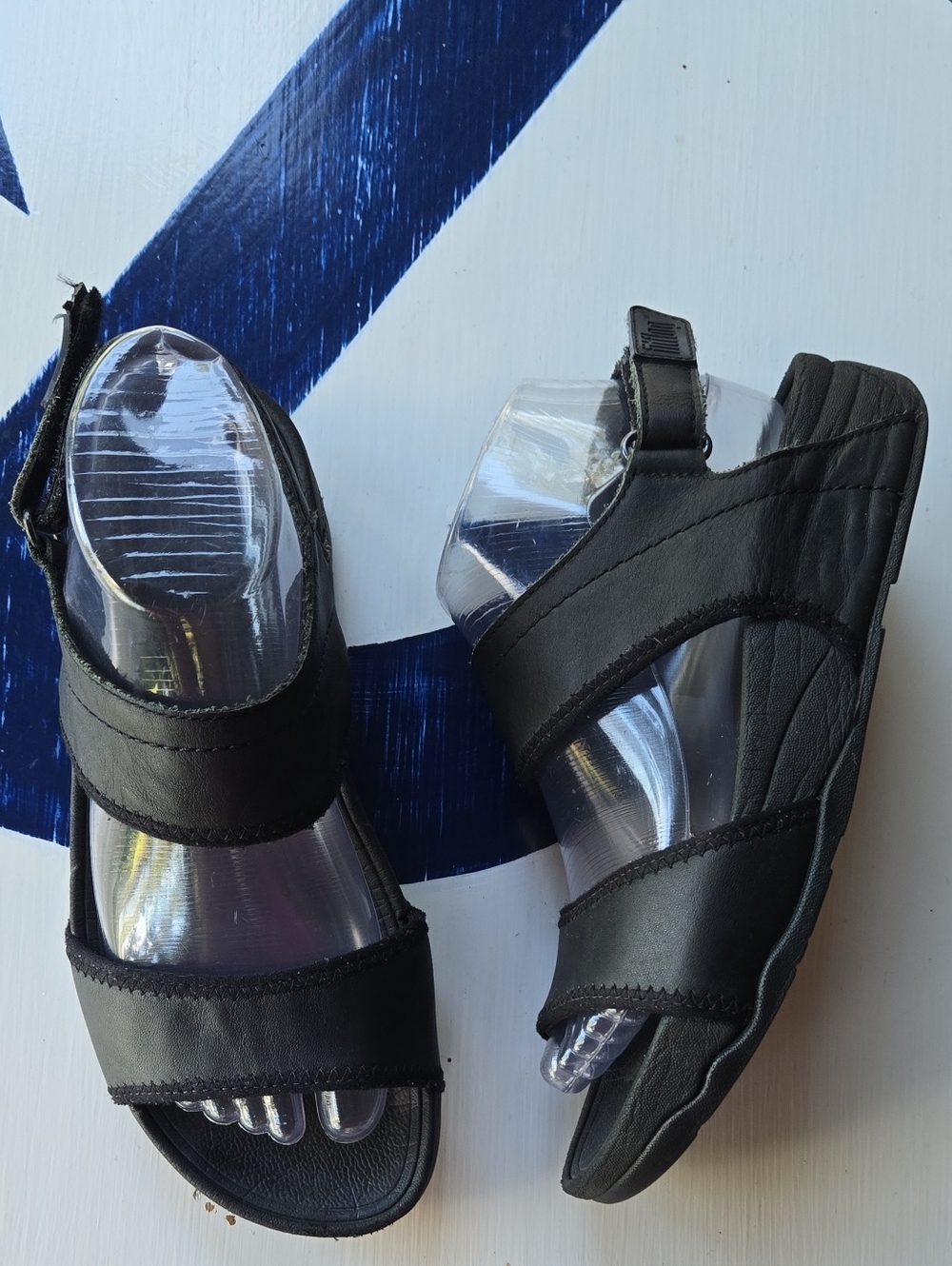 Fitflop Black Vegan Sandal Size US 7